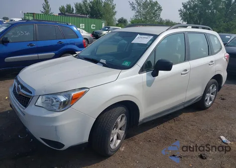2016 Subaru Forester 2.5I z USA, uszkodzony, nr VIN JF2SJABC2GH436851